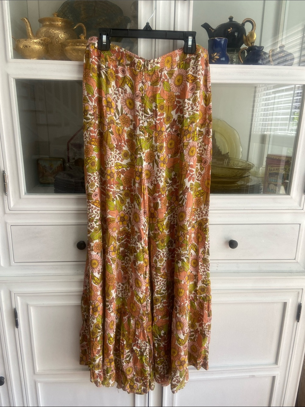 Sisstrrevolution Floral Pants in Rust, Pink & Olive